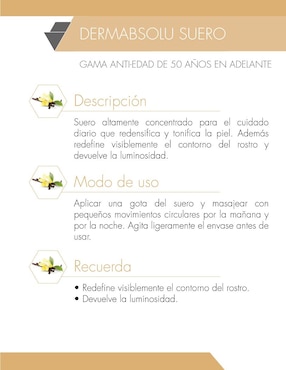 Sérum antiedad facial reafirmante con bakuchiol y polifenoles de vainilla 30 ml Avène DermAbsolu todo tipo de piel
