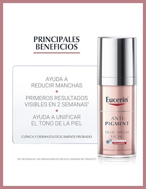Crema facial recomendada para reducir manchas día y noche Eucerin Anti-Pigment para todo tipo piel