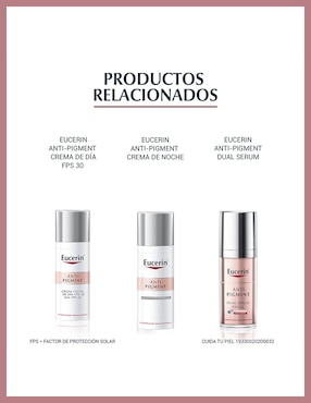Crema facial recomendada para reducir manchas día y noche Eucerin Anti-Pigment para todo tipo piel