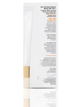Protector solar FPS 50 sun screen Frezyderm new velvet 125 ml