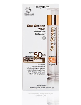 Protector solar FPS 50 Sun Screen Frezyderm Velvet