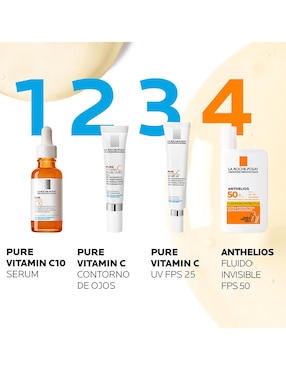 Sérum vitamina C Vitamin C10 La Roche Posay Pure todo tipo piel