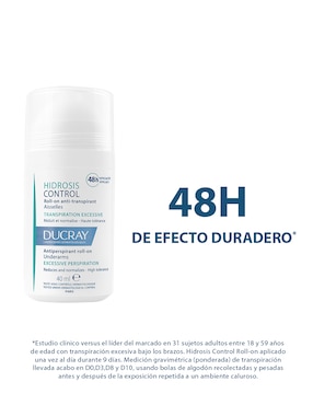 Desodorante para axilas en roll on Ducray unisex