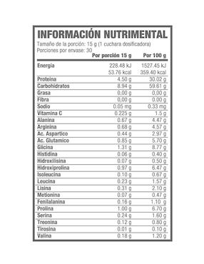 Colágeno hidrolizado Life 180 sabor naranja de 450 g