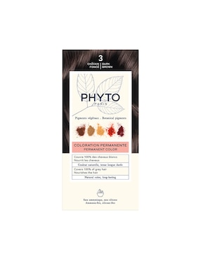 Tinte Para Cabello Phyto Tono 3.0 Castaño Obscuro