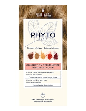 Tinte Para Cabello Phyto Tono 8 Rubio Claro