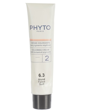 Tinte para cabello Coloration Permanente Phyto Botanical Pigments tono 6.3 rubio obscuro dorado
