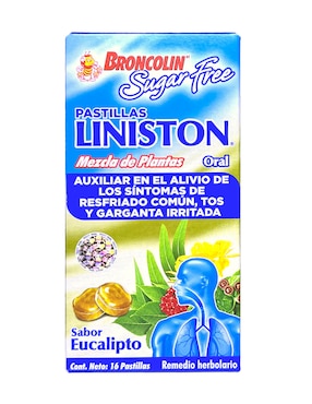 Pastilla para gripe y tos Caramelo macizo con extractos herbales