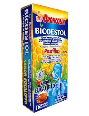 Pastillas Para Gripe Y Tos Broncolín Eucalipto