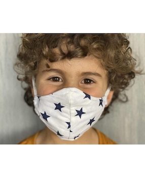 Cubrebocas Nap con bolsillo para filtro para niño M algodón 6 piezas lisos variados