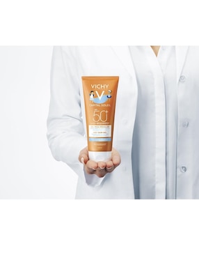 Protector solar FPS 50+ Wet skin niños Vichy Capital Soleil 20 ml