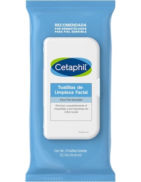 Toallitas de limpieza facial Cetaphil recomendado para desmaquillar