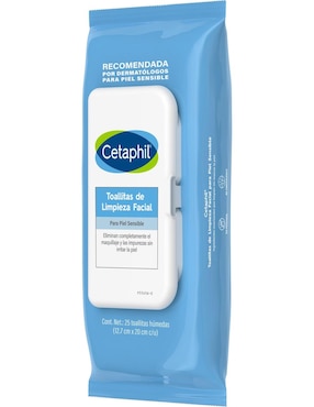 Limpiador facial Toallitas limpieza facial Cetaphil para desmaquillar