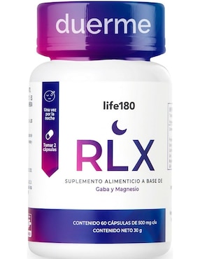 Suplemento Alimenticio Gaba Y Magnesio RLX Life 180