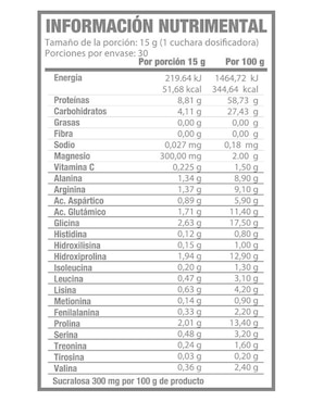 Colágeno Hidrolizado + Ácido Hialurónico Life 180 sabor frutos rojos de 450 g