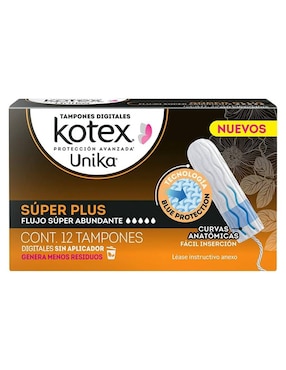 Tampones Kotex 12 piezas