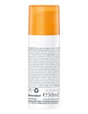 Protector solar FPS 50 oil control tinted Eucerin 50 ml