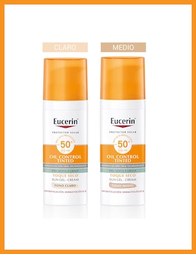 Protector solar FPS 50 oil control tinted Eucerin 50 ml