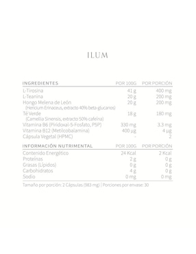 Suplemento alimenticio Oxomio il-60 60 cápsulas