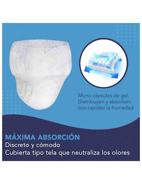 Pañales tipo calzón para adulto Santa Julia 10 piezas