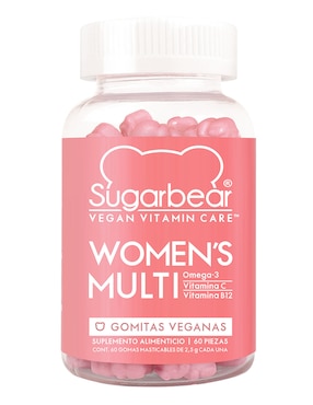 Women's Multi Omega 3 SugarBear Gomitas Veganas Para Mujer