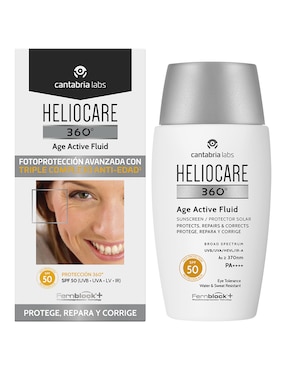 Protector solar FPS 50 age active fluid Heliocare 50 ml