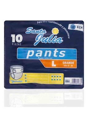 Set pañales tipo calzón para adulto Santa Julia 80 piezas