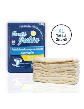 Set pañales para adulto Santa Julia 80 piezas