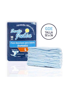 Set pañales para adulto Santa Julia 80 piezas
