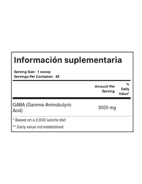 Suplemento alimenticio recuperador nocturno NutraKey Gaba 41 servicios
