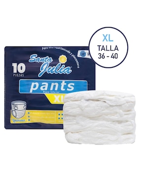 Set pañales tipo calzón para adulto Santa Julia 80 piezas
