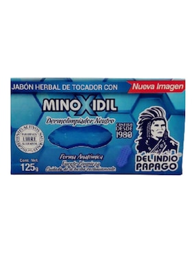 Set Jabones De Minoxidil Indio Papago Estimula Crecimiento 4 Piezas