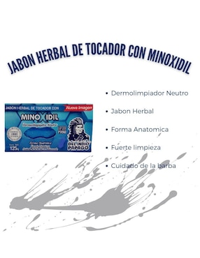Set jabones de minoxidil Indio Papago Estimula Crecimiento 4 piezas