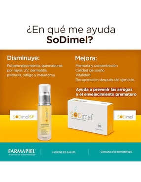 Tratamiento antioxidante Sodimel 60 cápsulas
