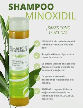 Shampoo para cabello con Minoxidil In Bellezza