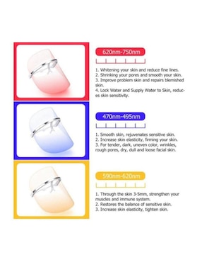Mascarilla LED facial Glomeve