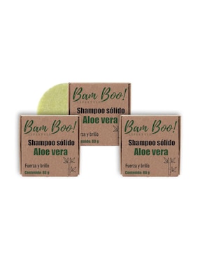 Shampoo Para Cabello Aloe Vera Bam Boo Lifestyle Sólido