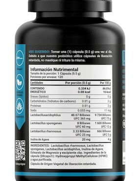 Suplemento Alimenticio Probióticos y Prebióticos B Life 60 Billion