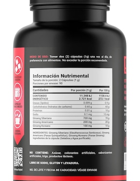 Suplemento Alimenticio B Life Ginseng de Tres Fuentes Premium