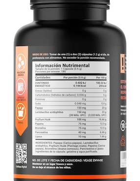 Suplemento Alimenticio B Life Enzimas Digestivas