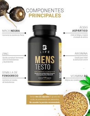 Suplemento Alimenticio B Life Testosterona Hombre