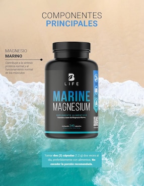 Suplemento Alimenticio B Life Magnesio Marino