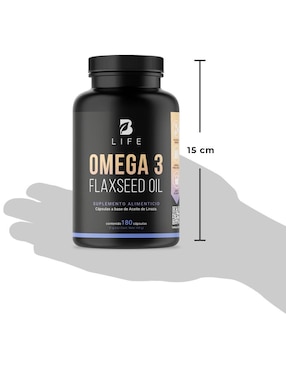 Suplemento Alimenticio B Life Omega 3 aceite de Linaza