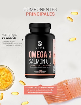 Suplemento Alimenticio B Life Omega 3 Salmón Epa Dha