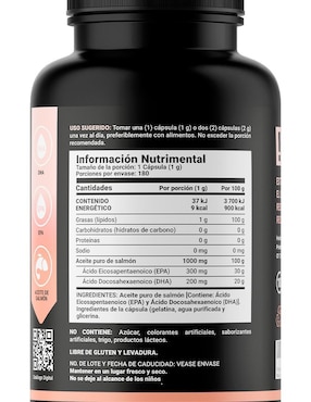 Suplemento Alimenticio B Life Omega 3 Salmón Epa Dha