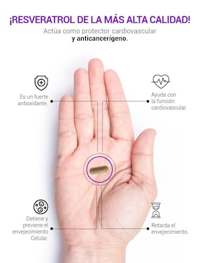 Suplemento Alimenticio B Life Resveratrol con Semilla de Uva Roja Acai B