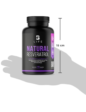 Suplemento Alimenticio B Life Resveratrol con Semilla de Uva Roja Acai B