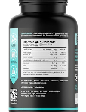 Suplemento Alimenticio B Life Glicinato de Magnesio