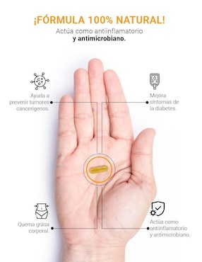 Suplemento Alimenticio B Life Cúrcuma mas Jengibre con Aceite de Coco