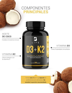 Suplemento Alimenticio B Life D3 y K2